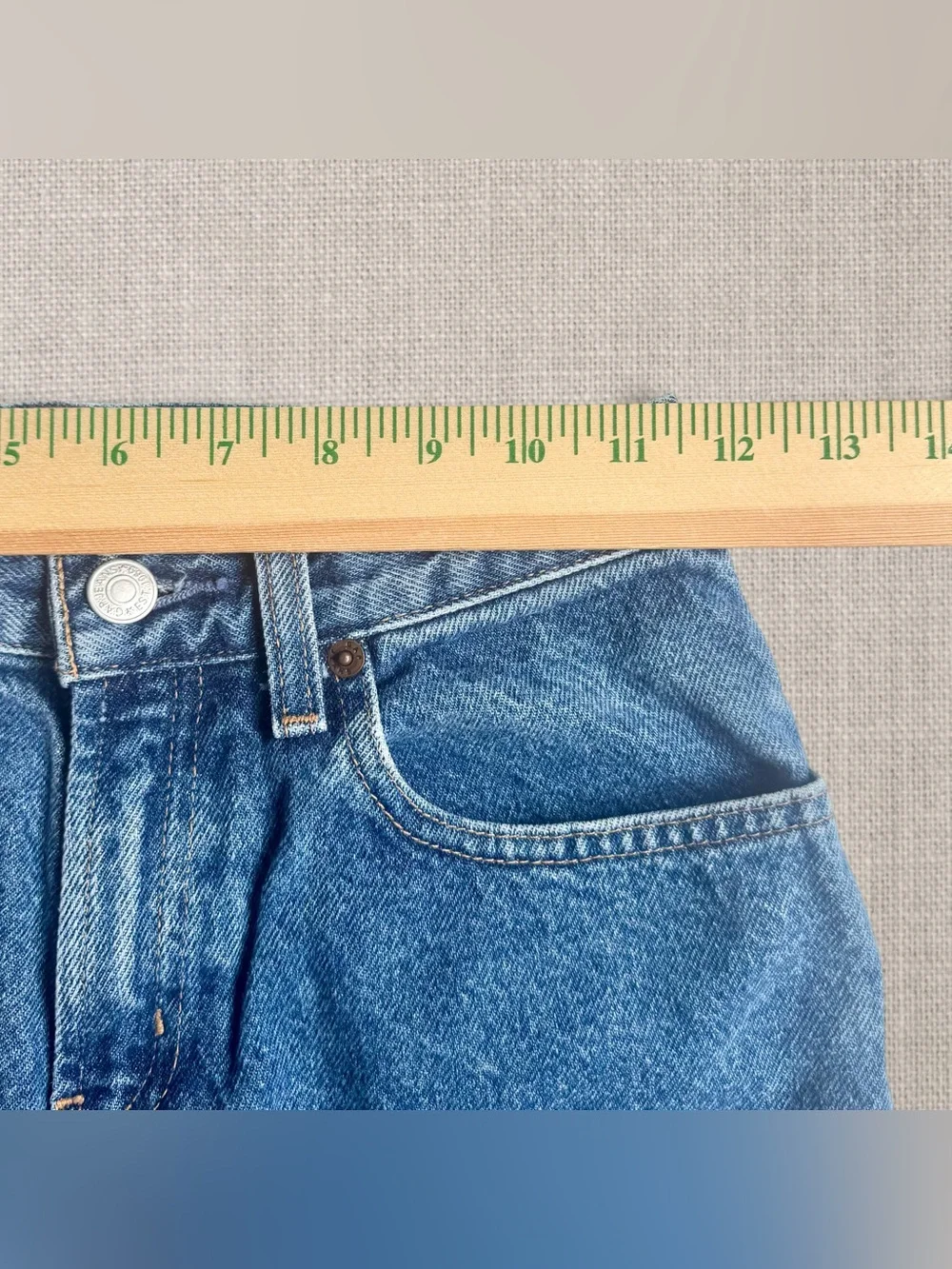 Vintage 90s Gap Blue Jeans Loose Fit Medium Wash Boys 10 Fits Women XXS 23x25.5